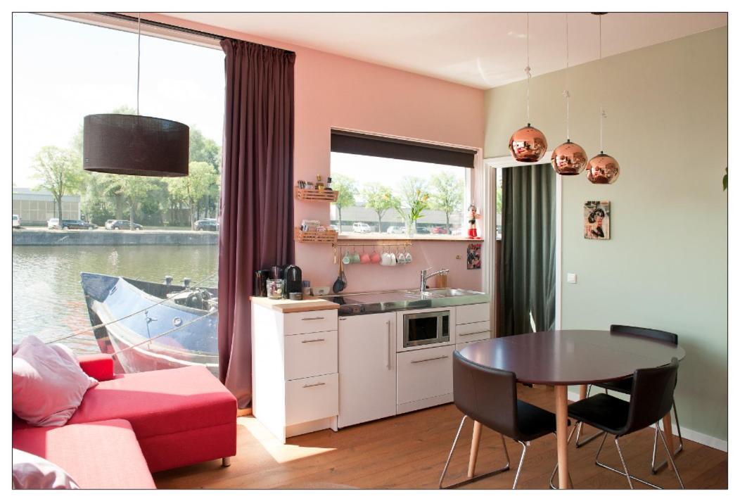 Private Guesthouse Bnb The Waterhouse Houseboat Amsterdam Eksteriør bilde